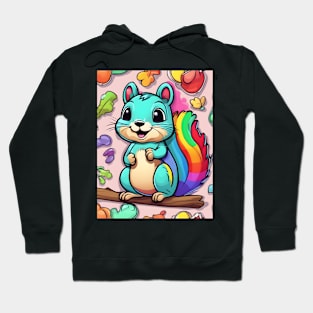 rainbow squirrel Hoodie